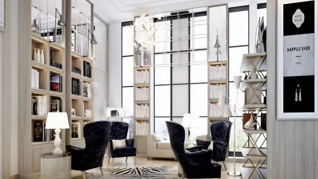 Leela_Residence_libary.