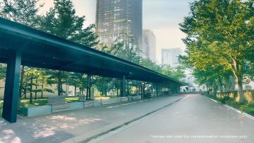 Embassy spring Plot in devanhalli in bangalore walking pathway