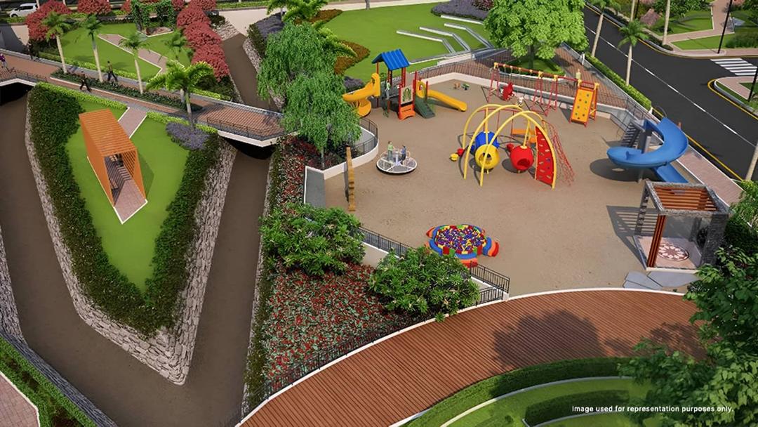 Salarpuria Sattva Serene Life Villa Plots In Devanahalli Bangalore arial view