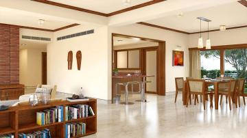 Total Environment In That Quiet Earth Apartments in Off Hennur Road Bangalore Family spaces opening out to the garden