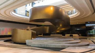DLF The Camellias Apartments in sector 42  Gurgaon Bronze-Clad-Staircase