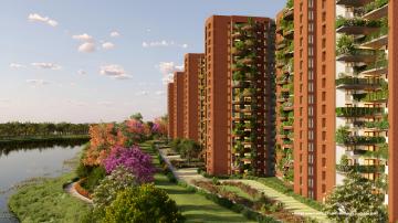 Total-Environment-Down-By-The-Water-Apartments-in-Jakkur-North-Bangalore-drone-view