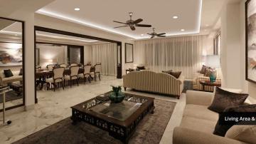 Ambience-Creacions-Apartment-and-Penthouse-In-Sector-22-Gurgaon-Living-Area-Dinning-Area