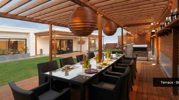 Ambience-Creacion-Apartment-and-Penthouse-In-Sector-22-Gurgaon-terrace-Dinning-Area