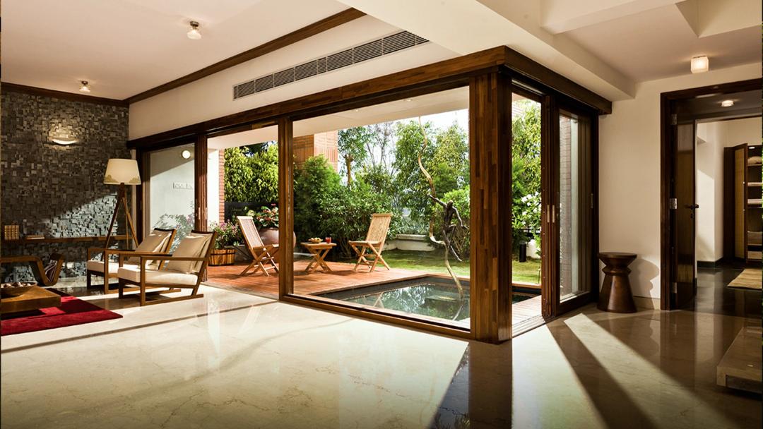 Total Environment The Magic Faraway Tree Apartments In Kanakapura Road Bangalore living room with garden view
